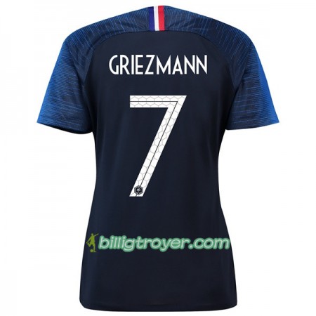 Billige Fotballdrakter Frankrike Griezmann 7 Dame VM 2018 Hjemmedraktsett